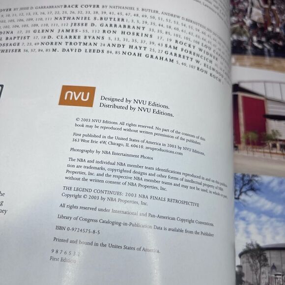 The Legend Continues San Antonio Spurs 2003 Official NBA Finals Retrospective - Picture 8 of 12